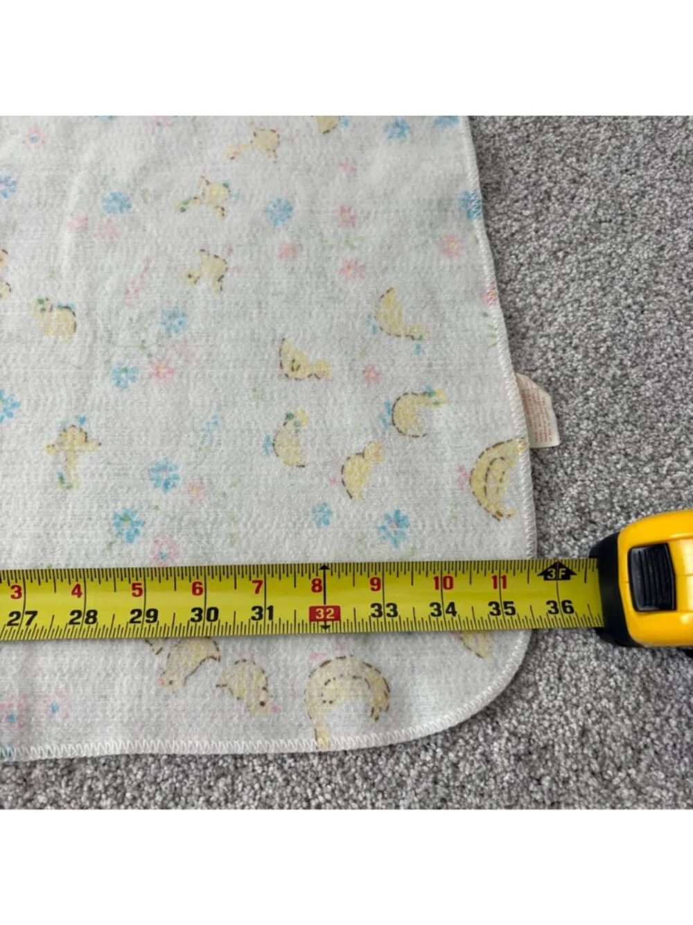 Chatham Vintage Baby Blanket Multicolored Ducks Floral Fade